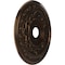 Ekena Millwork Baltimore PVC Medallion (Canopies up to 7 3/4"), 22"OD x 3 1/2"ID x 1"P, Metallic Antique Brass CMP22BACAB - alternate 4